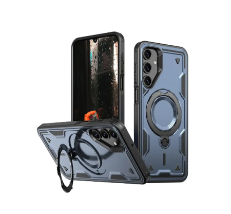 Samsung - Husă tip armură compatibilă cu Samsung S24/S25, Albastru