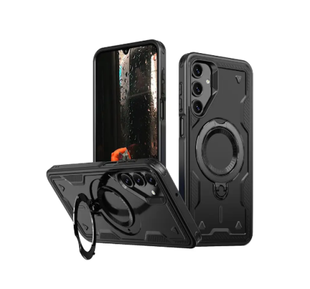 Samsung - Husă tip armură compatibilă cu Samsung S24/S25, Negru