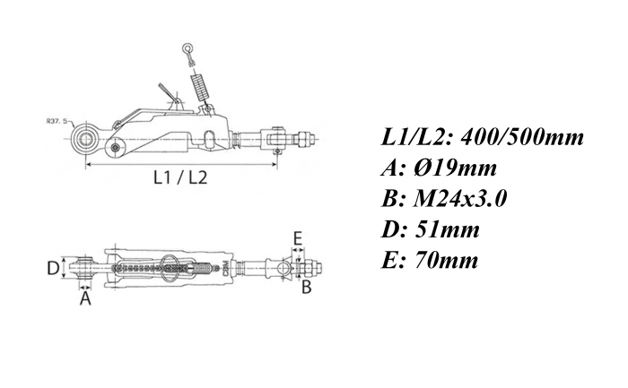 Ancora stabilizator automata potrivita pentru John Deere - AL175835, AL201127, A[...] [2]