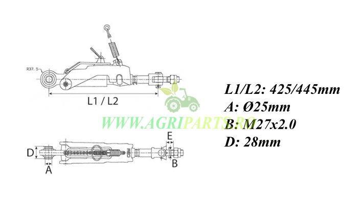 Ancora stabilizator John Deere seria 8000 - RE559338 [4]