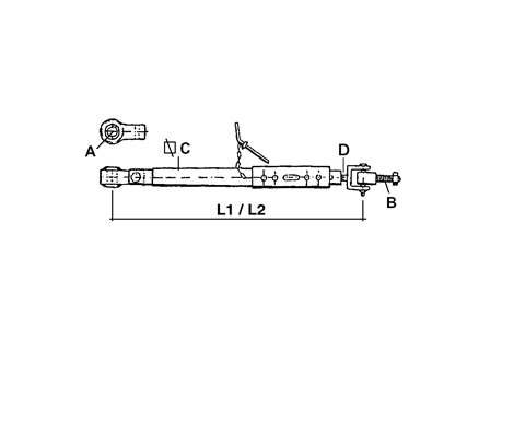Ancora stabilizator L 460/635 mm, pentru tractoare John Deere seria 6000 [2]