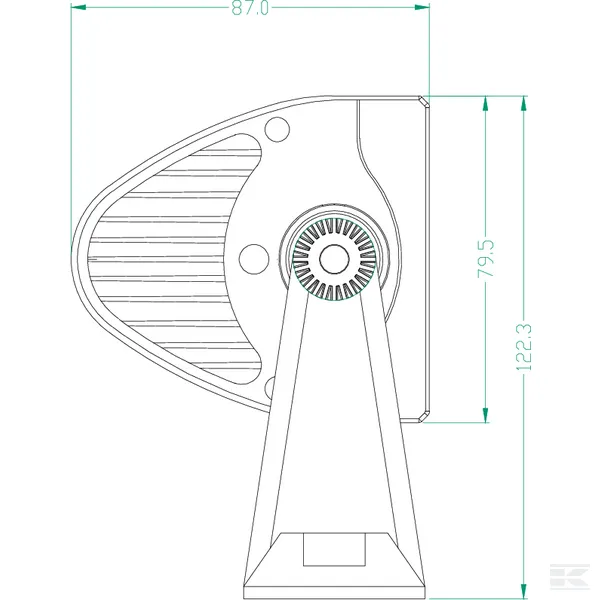 Bara lumini de lucru LED 36W 3060lm dreptunghiulara 12/24V alba 198,6x79,5mm cab[...] [5]