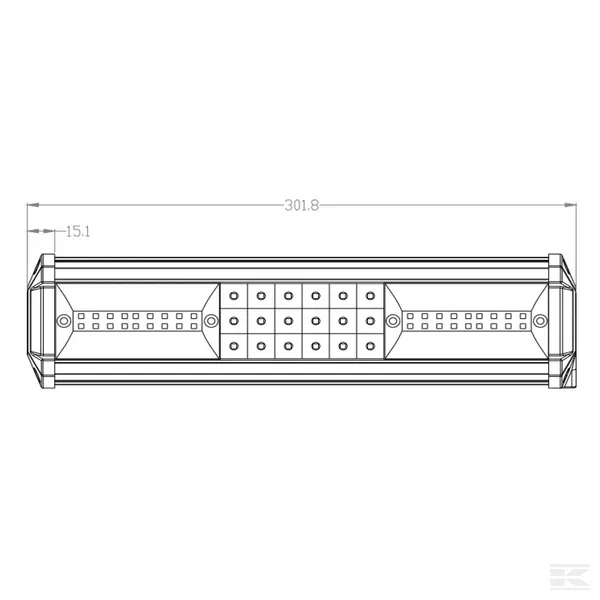 Bara lumini de lucru LED 81W 7290lm dreptunghiulara 12/24V alba 301,8x89mm cablu[...] [5]