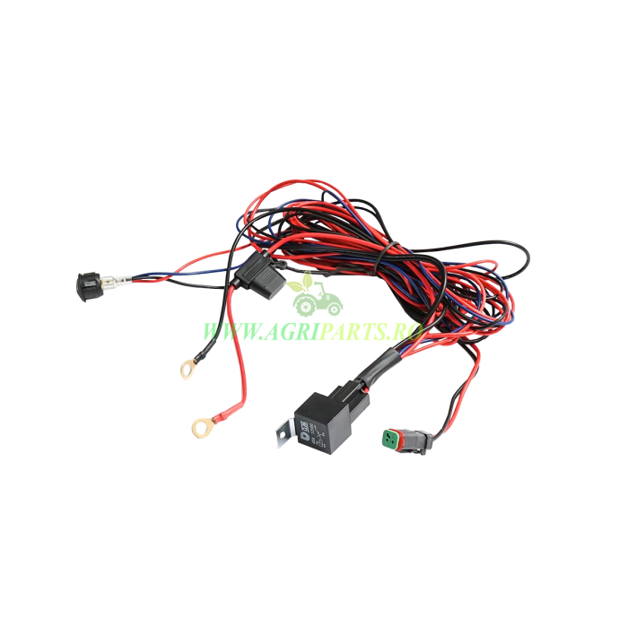Cablaj cu buton releu si siguranta pentru proiectoare DC 12V/40A [2]