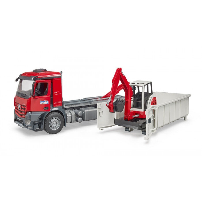 Camion Mercedes-Benz Arocs cu mini-excavator Schaeff [4]