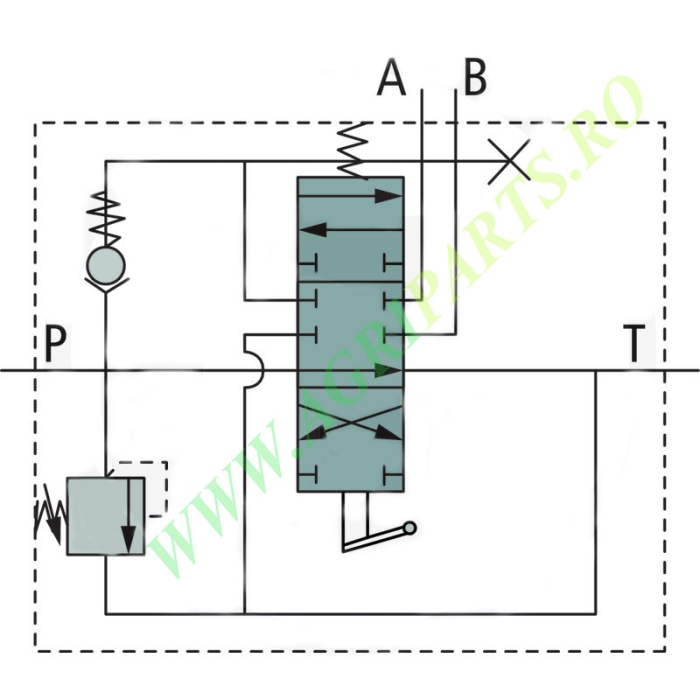 Distribuitor hidraulic cu o maneta P40 [3]