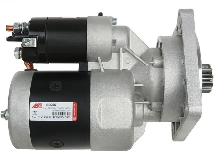 Electromotor 12V 2.7kW, sens dreapta, potrivit pentru Fiat, New Holland [4]
