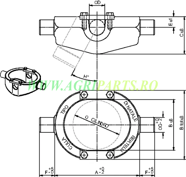 Inel fixare cilindru hidraulic D2 112mm [7]