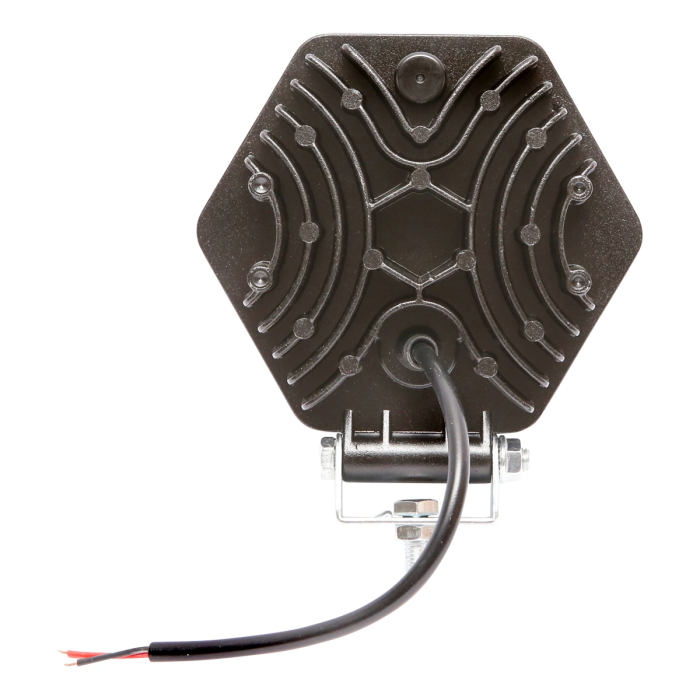 Lampa proiector hexagonal cu lumina alba si grilaj 16 LED-uri 12/24V, 125mm [3]