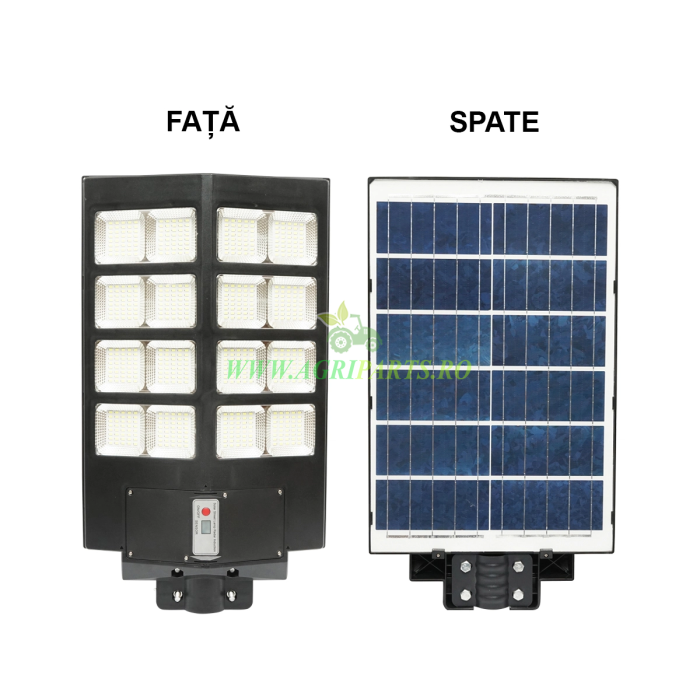 Lampa solara LED 300W iluminat stradal 6500K cu panou solar, telecomanda, senzor[...] [2]