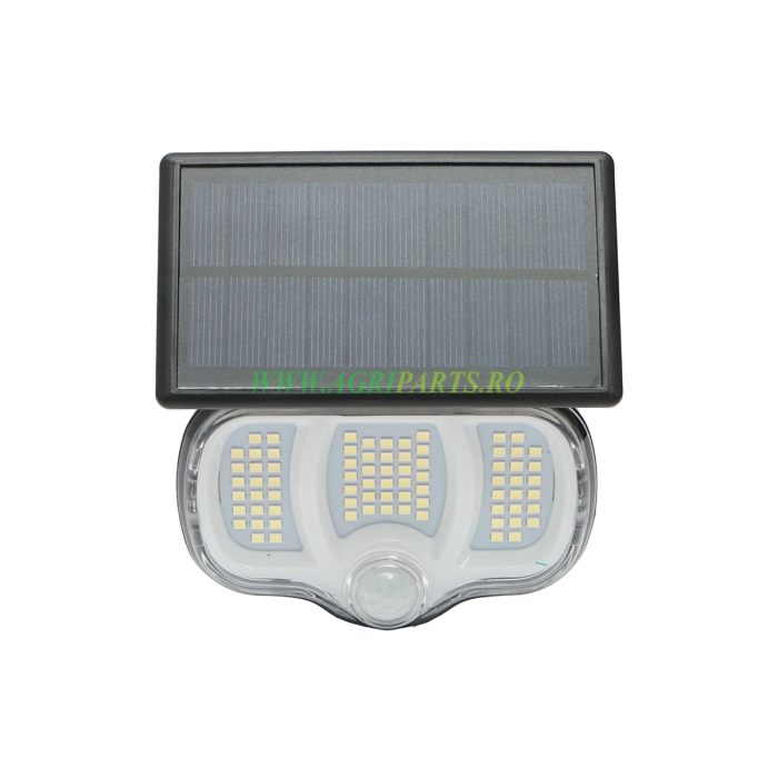 Lampa solara LED cu panou 0.8W de perete, baterie 3.7V, 1200mAh si senzor de mis[...] [2]