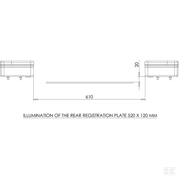 Lampa spate multifunctionala LED patrata 12-24V 121x101x56 mm [8]