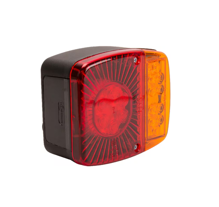 Lampă spate multifuncțională LED pătrată 12-24V 121x101x56mm 5 poli Kramp [3]