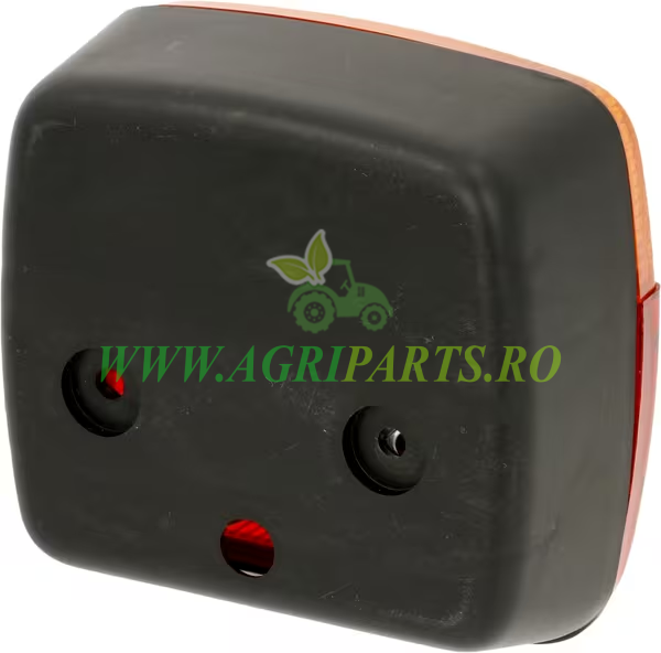 Lampa spate stanga patrata 12-24V rosu/galben, prindere cu surub, 105x100x52mm [2]