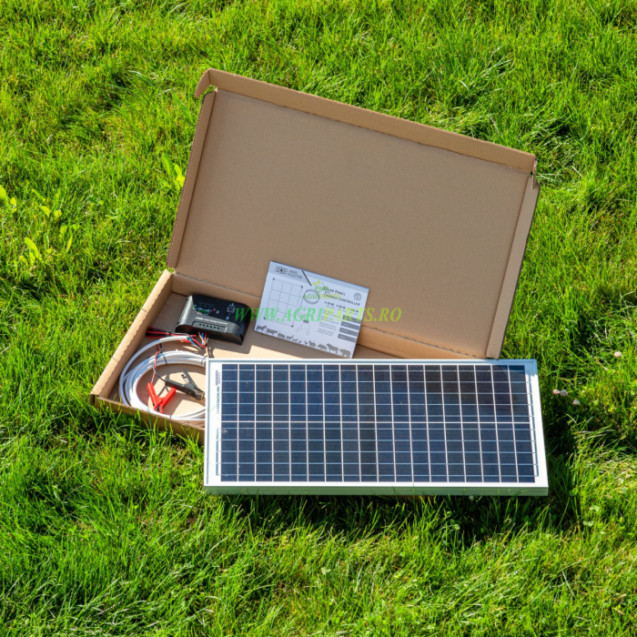 Panou solar monocristalin cu puterea de 30 W, cu regulator de incarcare solar PW[...] [4]