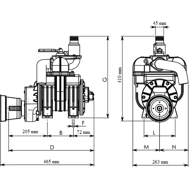 Pompa de vacuum vidanja, standard, Battioni Pagani MEC 1600M [5]