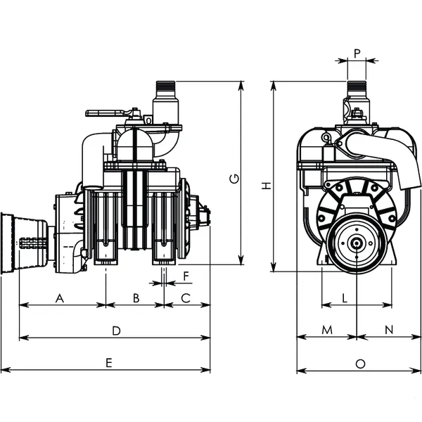 Pompa de vacuum vidanja, standard, Battioni Pagani MEC 2000M [5]