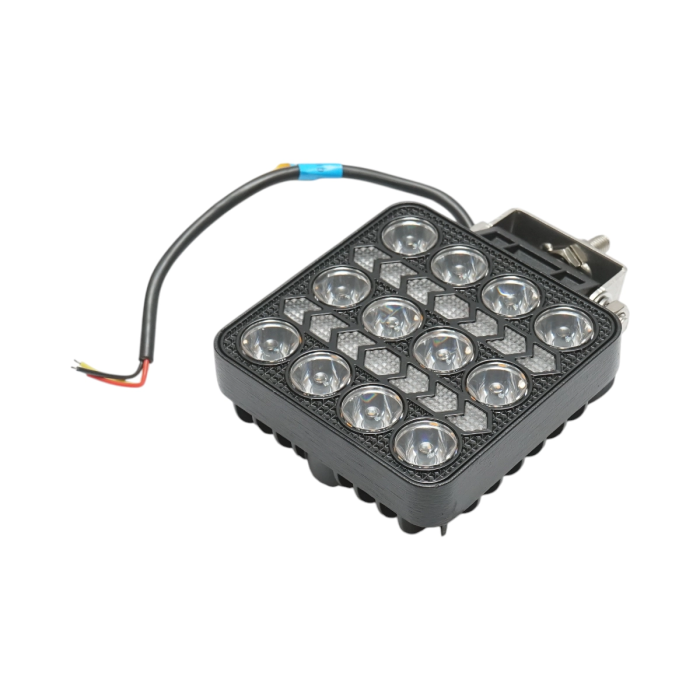 Proiector patrat LED cu DRL 9-80V, 36W alb-galben, carcasa aluminiu 103x103x38mm IP67 [2]
