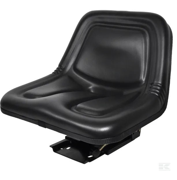 Scaun din PVC cu suspensie mecanica, negru [2]