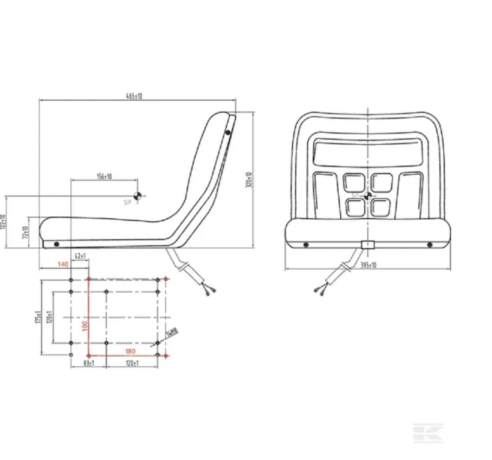 Scaun motostivuitor din PVC, cu comutator greutate [2]
