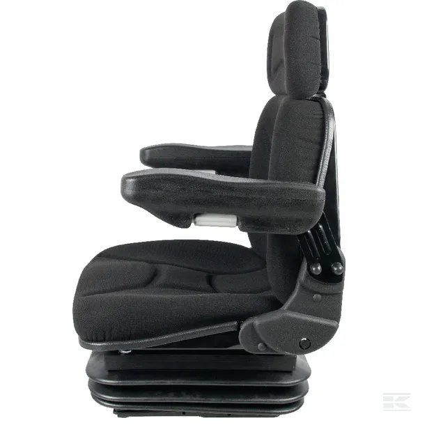 Scaun tractor din material textil cu suspensie mecanica, negru [2]