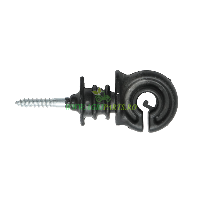 Set 100 izolatori inelari, PP ECO negru, pentru fir gard electric [3]