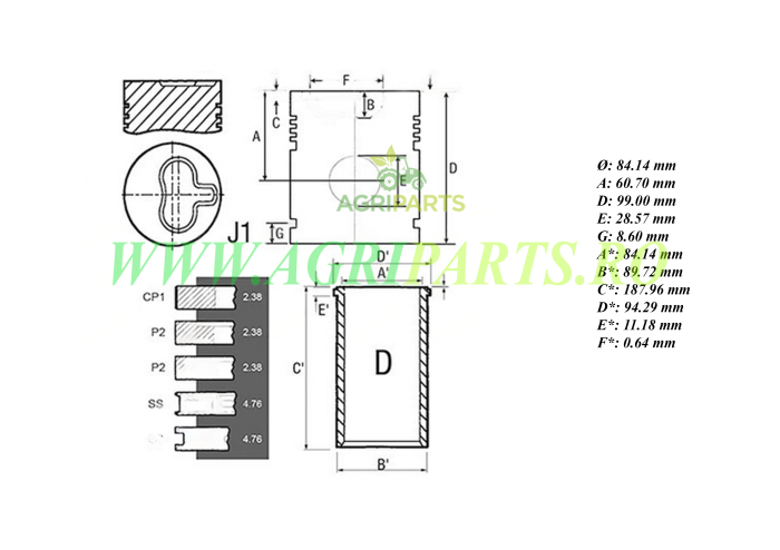 Set motor Massey Ferguson 35 - 830889M91 [2]