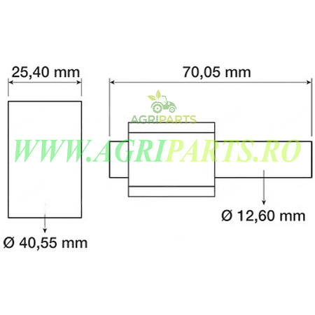 Set pinioane pompa ulei motor Massey Ferguson 35 - 826059M91 [2]