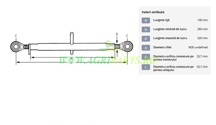 Tirant central standard 140-M30 categoria 2/2 [2]