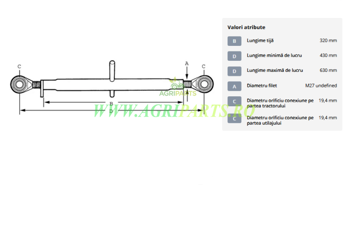 Tirant central standard 320-M27 categoria 1/1 [2]