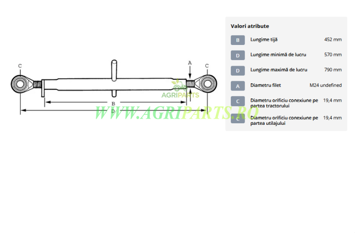Tirant central standard 450-M24 categoria 1/1 [2]