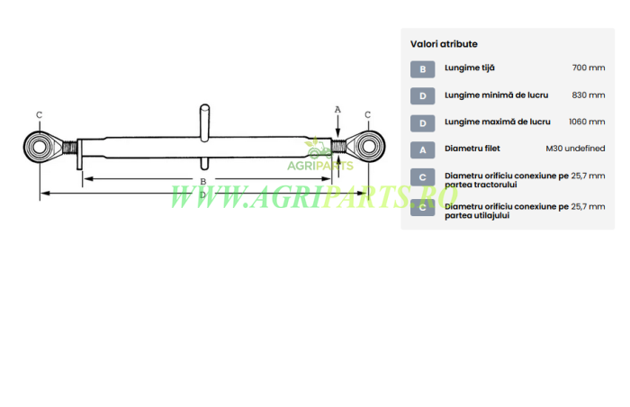 Tirant central standard 700-M30 categoria 2/2 [2]