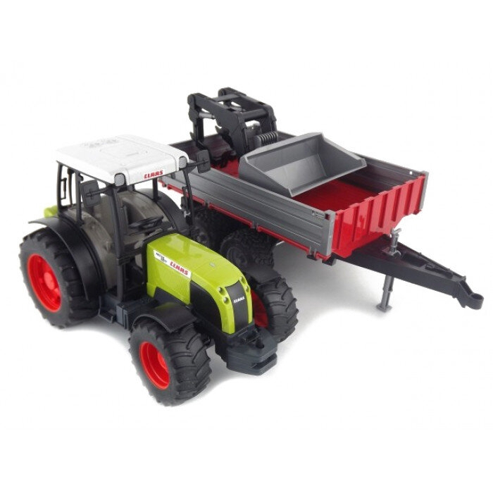 Tractor Claas Nectis 267F + incarcator frontal + remorca - Bruder 2112 [2]