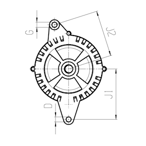 Alternator 12V 46 amp potrivit pentru Ford [4]