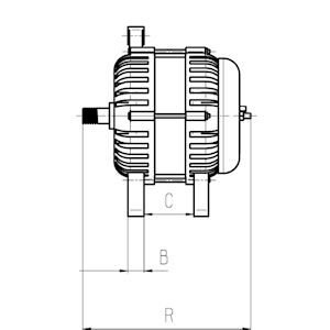 Alternator 12V 46 amp potrivit pentru Ford [2]