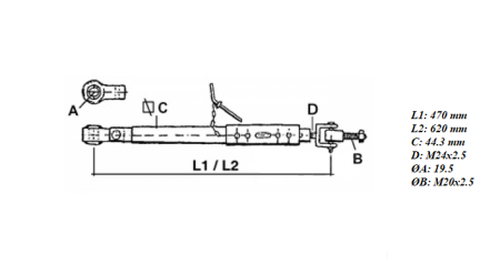 Ancora intinzator L 470/620mm - Ø19.5mm [2]