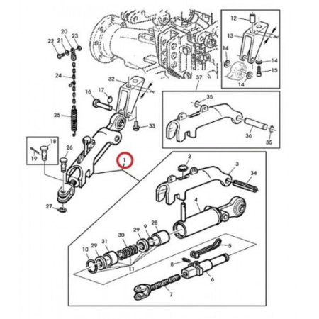 Ancora stabilizator automata potrivita pentru John Deere - AL175835, AL201127, A[...] [2]