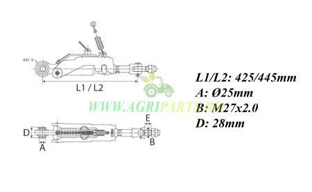 Ancora stabilizator John Deere seria 8000 - RE559338 [3]