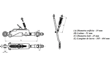 Ansamblu stabilizator 253697A2, pentru tractoare Case IH; McCormick [1]
