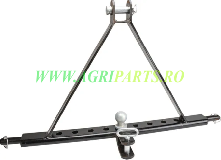 Ancore, stabilizatori, bare de remorcare - Bara remorcare in 3 puncte categoria 2, cu bila si bolt, sarcina max. 3500 kg