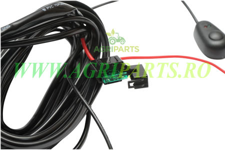 Cablaj cu buton, releu si siguranta pentru proiectoare DC 12V [6]