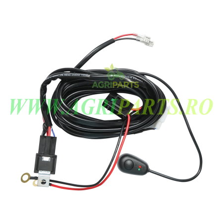 Electrice - Cablaj cu buton, releu si siguranta pentru proiectoare DC 12V