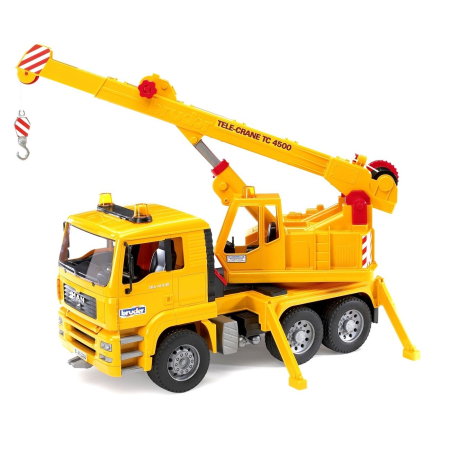 Utilaje pentru constructii - Camion MAN TGA cu macara TC-4500 - Bruder 2754