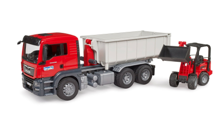 Camion MAN TGS cu container si incarcator Schaffer [2]