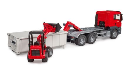 Camion MAN TGS cu container si incarcator Schaffer [3]