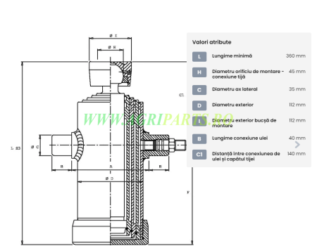 Cilindru telescopic cu bila 4 trepte [1]