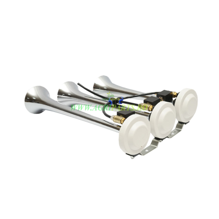 Claxon 3 trompete cu electrovalve 12/24V pentru compresor aer [1]