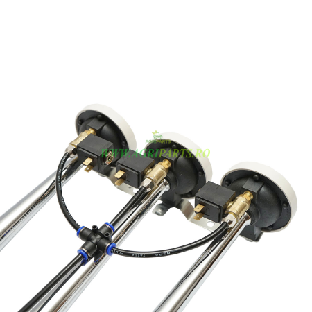 Claxon 3 trompete cu electrovalve 12/24V pentru compresor aer [3]
