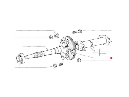 Cuplaj elastic cardan motor Fiat 211, 215 - 566266 [2]