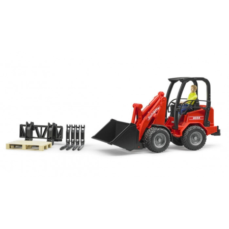 Utilaje pentru constructii - Incarcator compact Schaffer 2034 cu figurina si accesorii